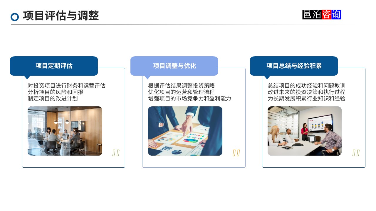 邑泊數(shù)字化智能化技術新型產業(yè)量化投資私募股權基金商業(yè)計劃書項目評估與調整