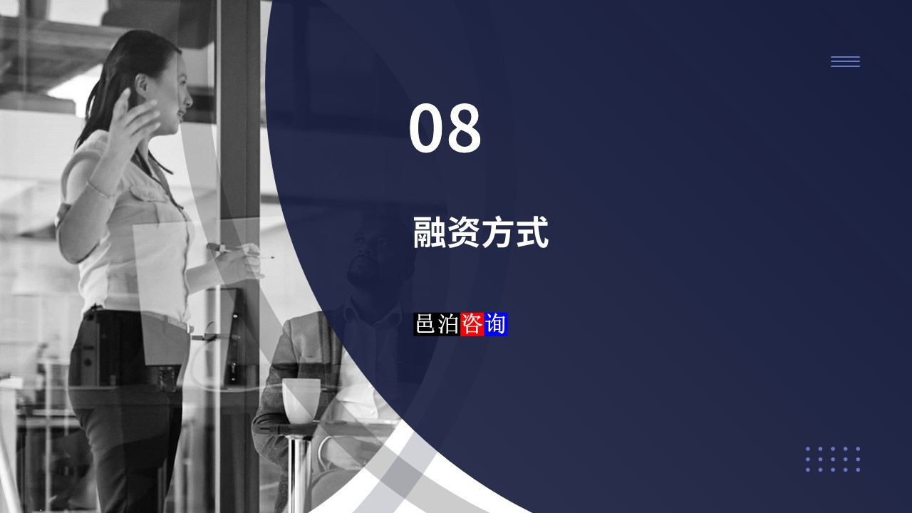 邑泊數(shù)字化智能化技術(shù)量化投資軟件商業(yè)計劃書融資方式