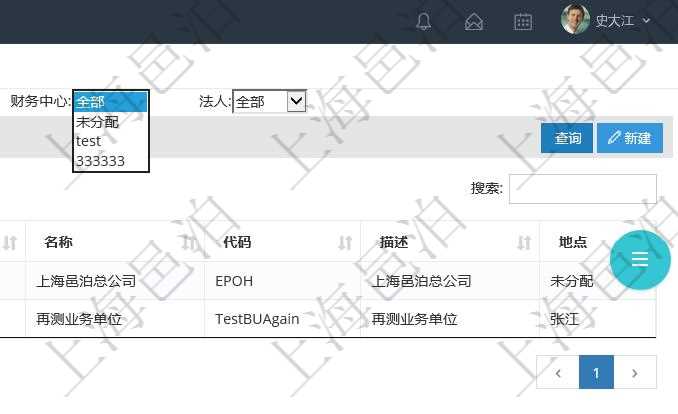 項(xiàng)目管理系統(tǒng)可以查看組織結(jié)構(gòu)的詳細(xì)信息，比如名稱、代碼、描述、辦公地點(diǎn)等?？梢允褂妙櫩汀⒌攸c(diǎn)、財(cái)務(wù)中心及法人查詢條件過濾查詢。