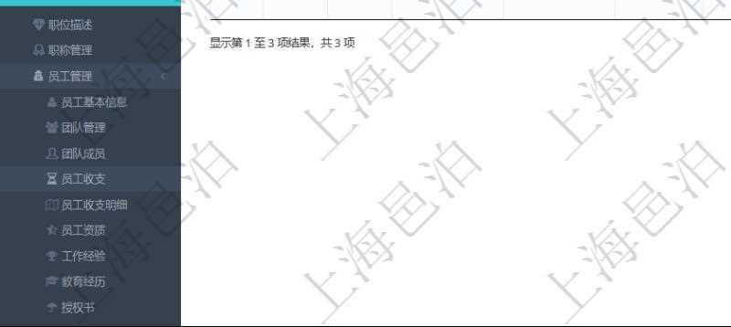 通過項(xiàng)目管理軟件人力資源管理系統(tǒng)可以查詢每個(gè)團(tuán)隊(duì)的所有團(tuán)隊(duì)成員的收支情況，也可以查詢得到每個(gè)員工在所有團(tuán)隊(duì)下的收支情況，明細(xì)信息包括：人員、團(tuán)隊(duì)、獲得資源類型、獲得資源數(shù)量、成本資源、成本資源數(shù)量、備注、日志類型、創(chuàng)建時(shí)間、記錄時(shí)間、錄入用戶。
