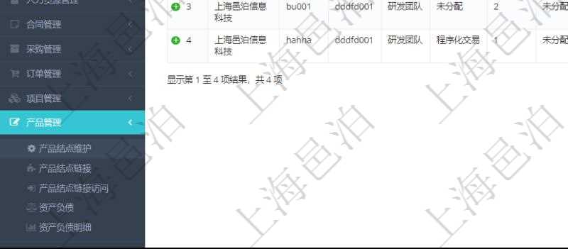在項目管理軟件里可通過產(chǎn)品管理系統(tǒng)查詢返回產(chǎn)品結(jié)點維護列表信息，比如：：單位、部門、團隊、父節(jié)點、序號、初始根節(jié)點、結(jié)點類型、結(jié)點名稱、描述、創(chuàng)建時間、更新時間、關(guān)鍵字、創(chuàng)建者、擁有者。