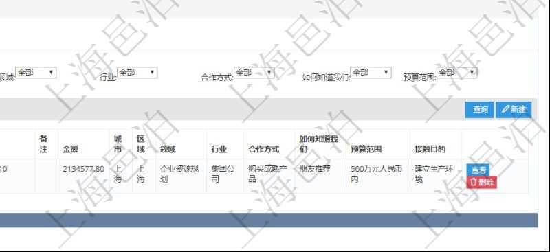 在項(xiàng)目管理軟件銷售報(bào)價(jià)管理系統(tǒng)中，查詢客戶時(shí)返回客戶名稱、電話、郵箱、地址、聯(lián)系人、微信、統(tǒng)一社會(huì)信用代碼、發(fā)票抬頭、發(fā)票地址、發(fā)票電話、發(fā)票開(kāi)戶行、發(fā)票賬號(hào)。同時(shí)還會(huì)返回關(guān)聯(lián)的訂單信息：銷售編號(hào)、標(biāo)題、版本、描述、產(chǎn)品、服務(wù)、錄入日期、備注、金額、城市、區(qū)域、領(lǐng)域、行業(yè)、合作方式、如何知道我們的、預(yù)算范圍、接觸目的等。